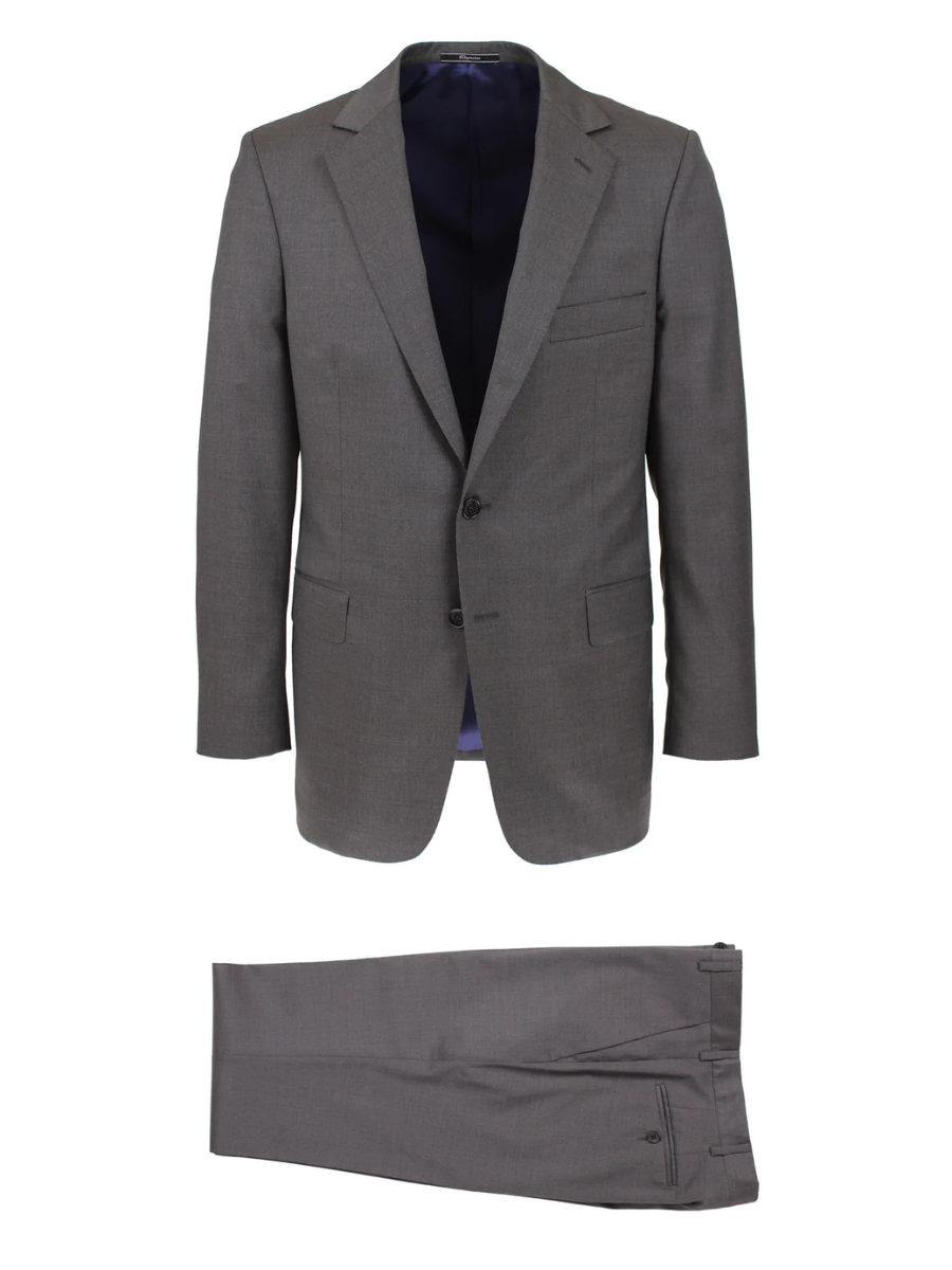 Mid grey s150 wool suit