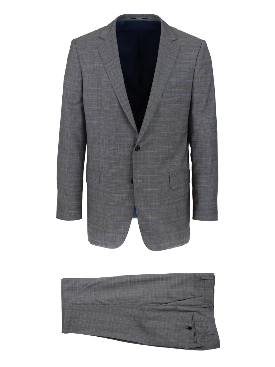 Mid grey s150 Prince of Wales suit
