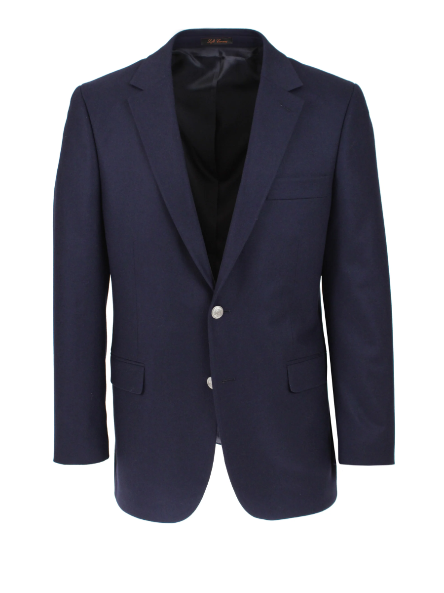 Navy blue soft canvas jacket