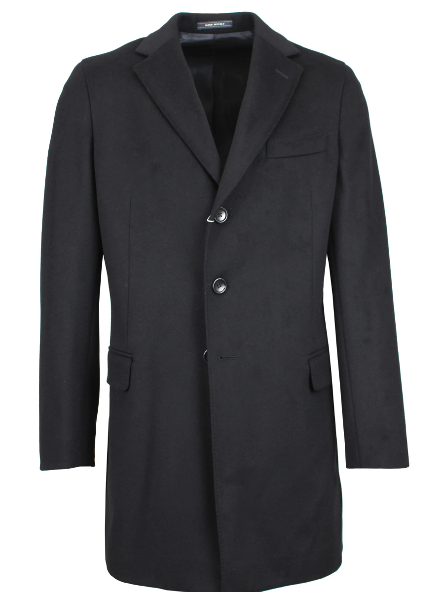 Black wool coat