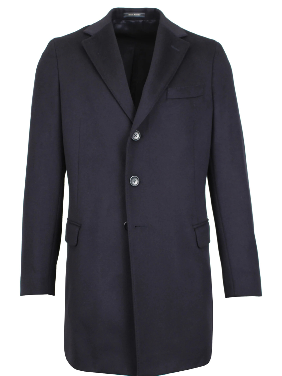 Blue wool coat