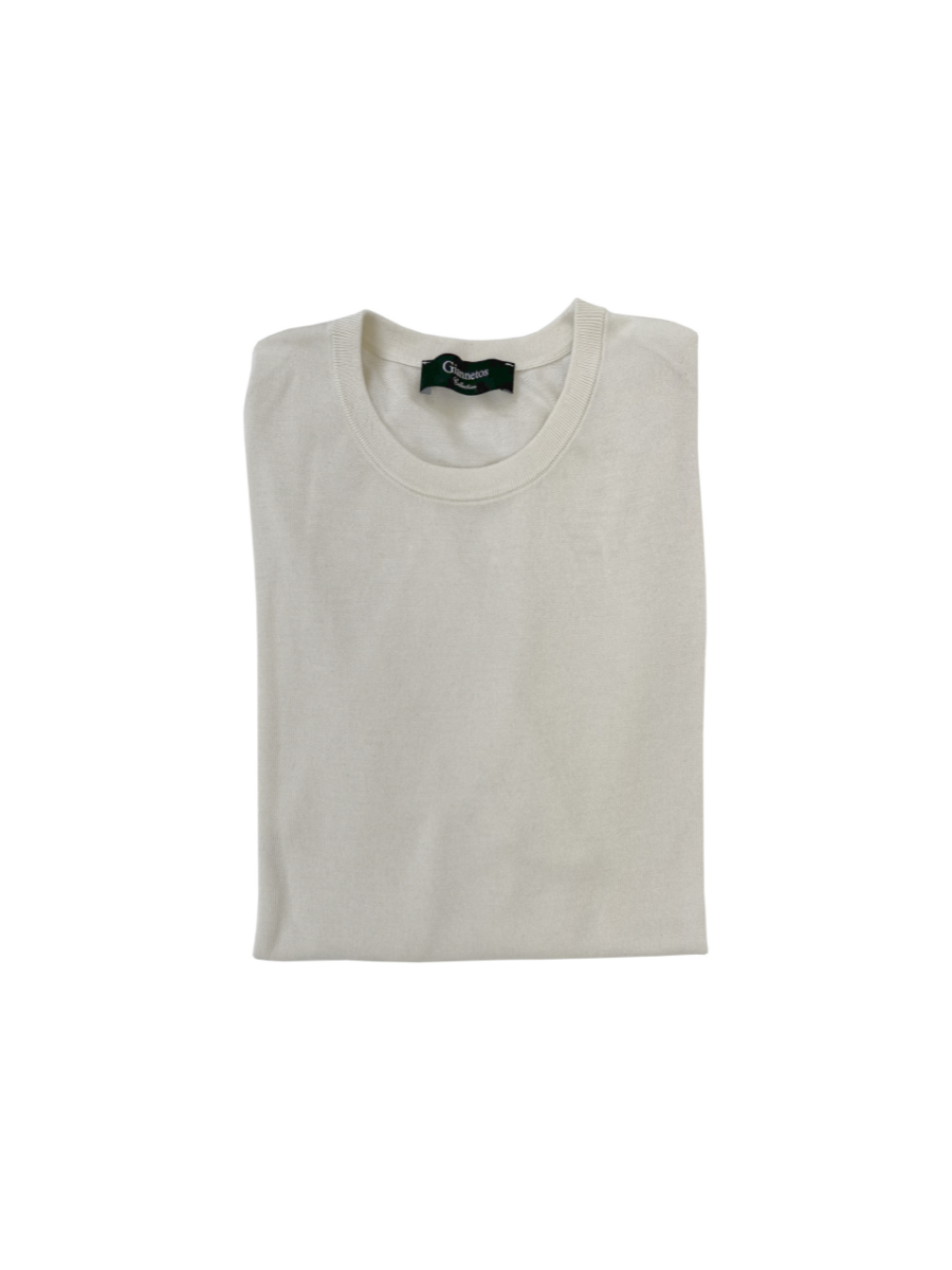 Ivory long sleeve silk/cotton shirt