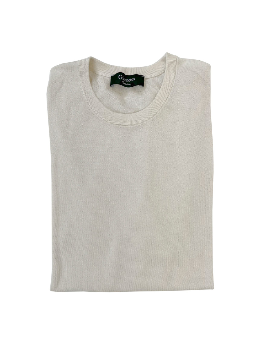 Ivory long sleeve silk/cotton shirt