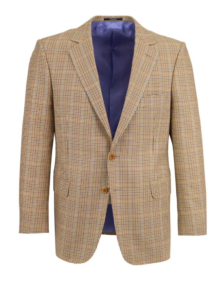 Mustard yellow Prince of Wales jacket