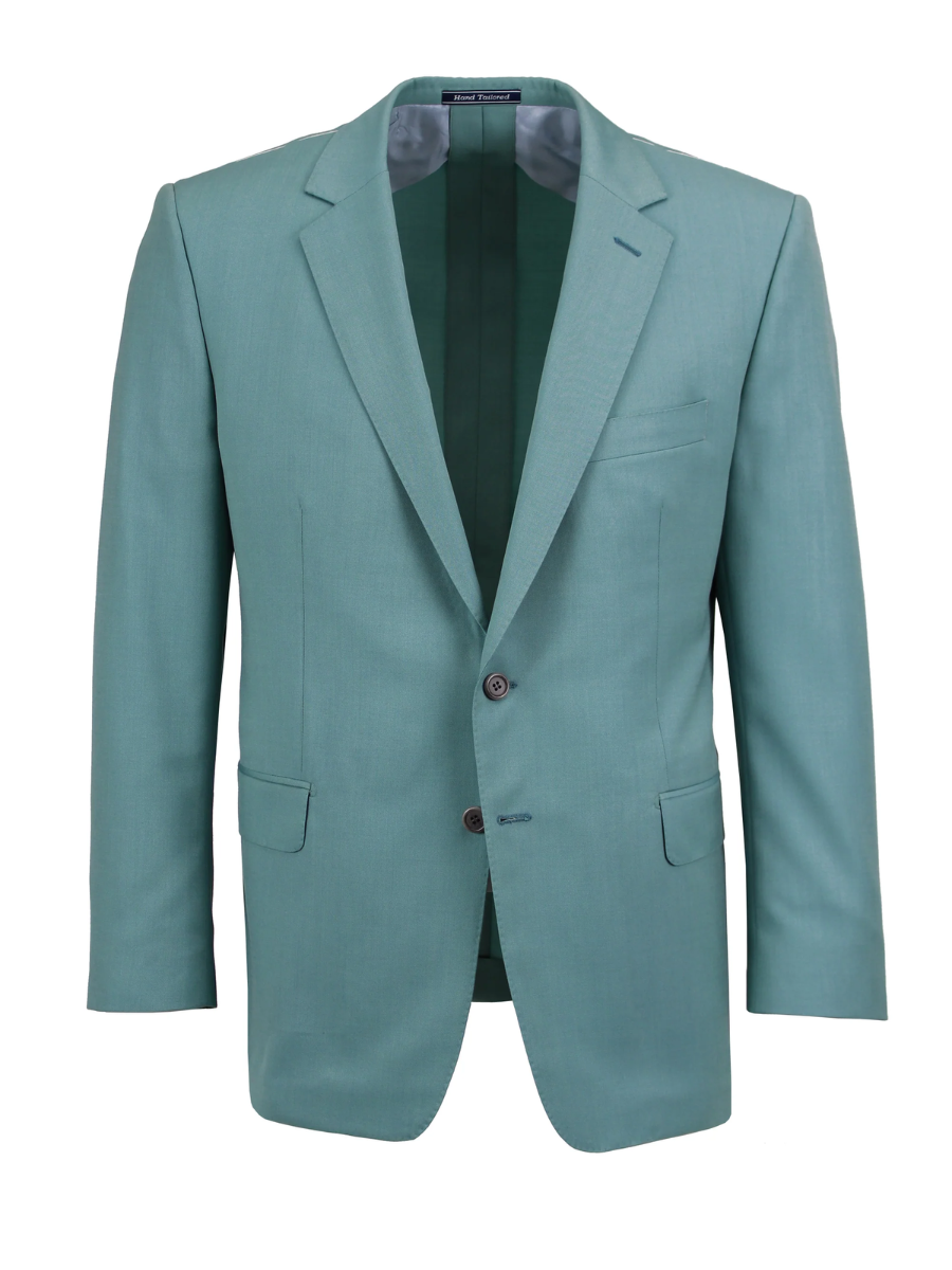 Teal blue wool/cashmere jacket