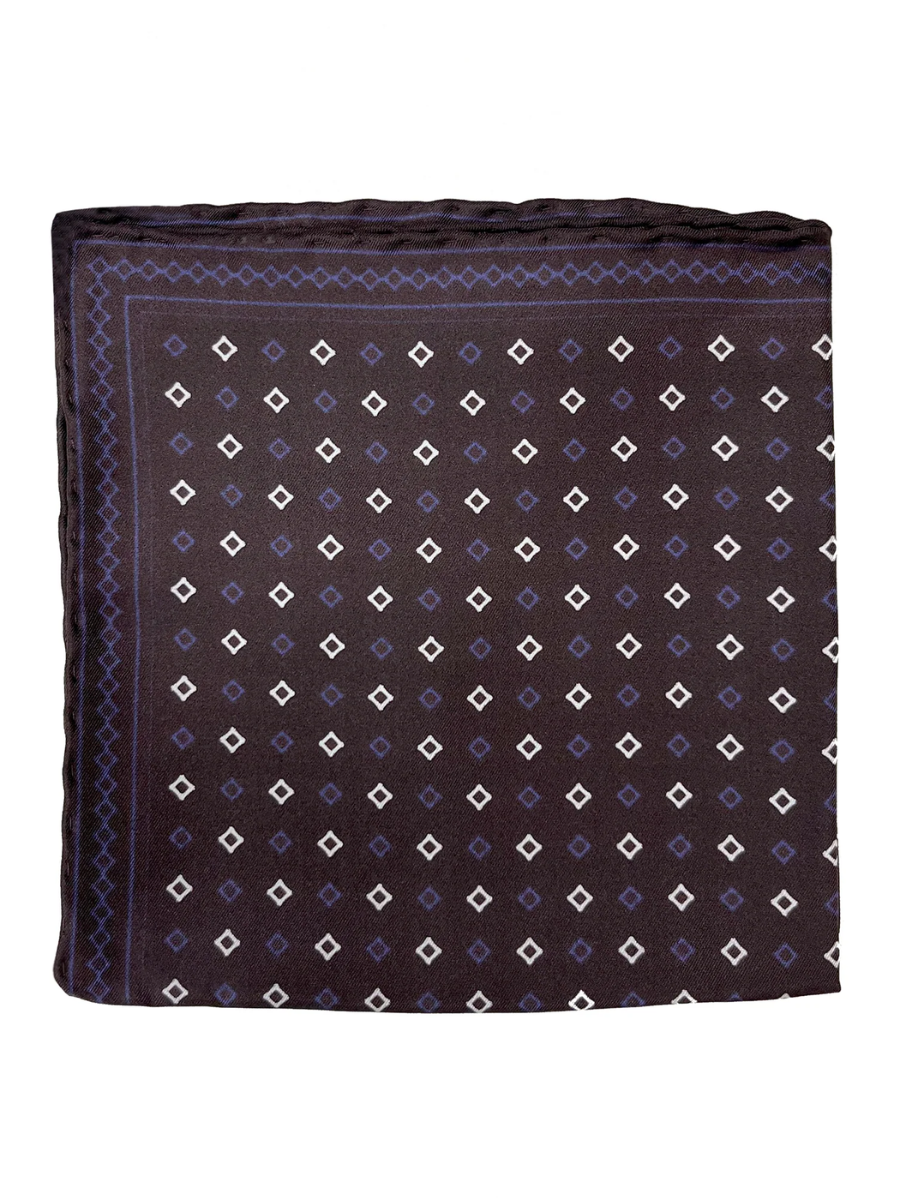 Dark brown pocket square