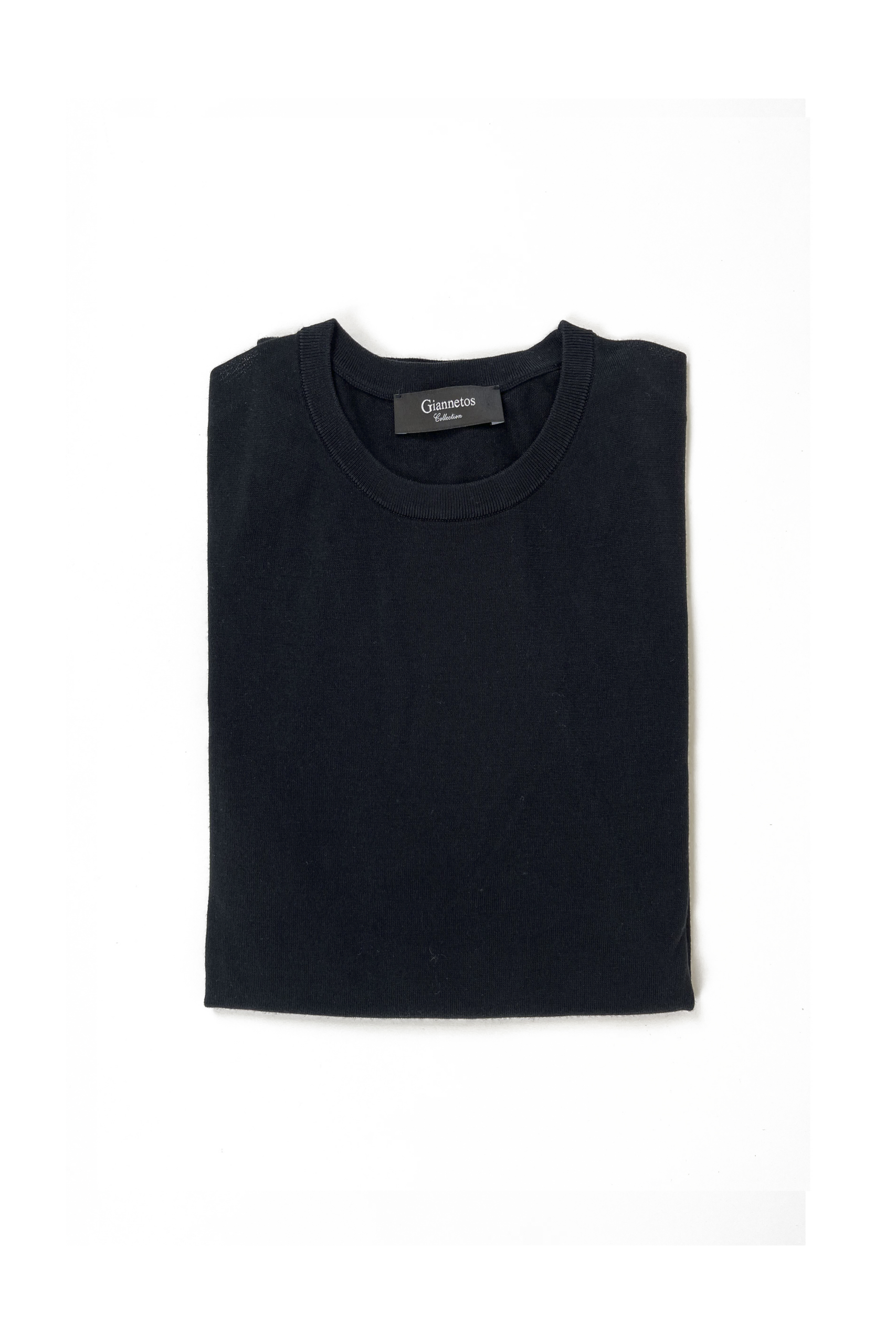 Black long sleeve silk/cotton shirt