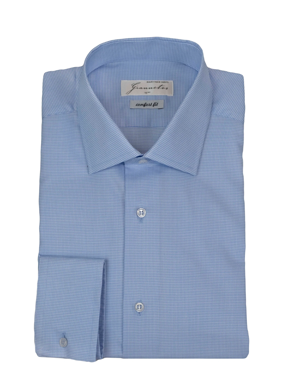 Mid blue cotton shirt