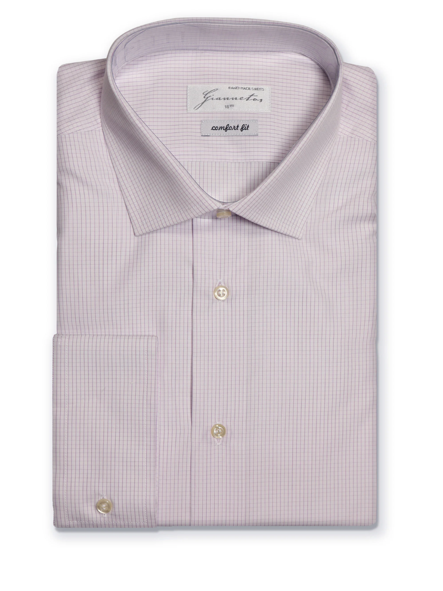 Small checkered cotton shirt