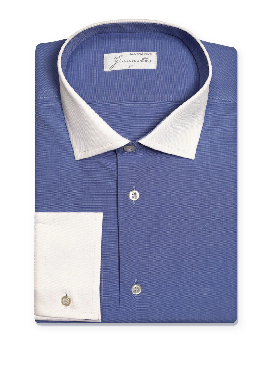 White collar cotton shirt