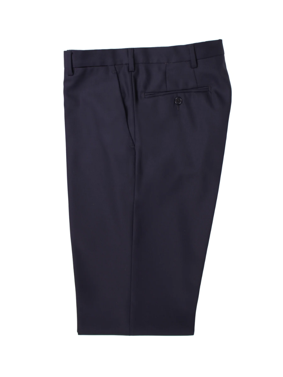 Navy blue wool cashmere trousers