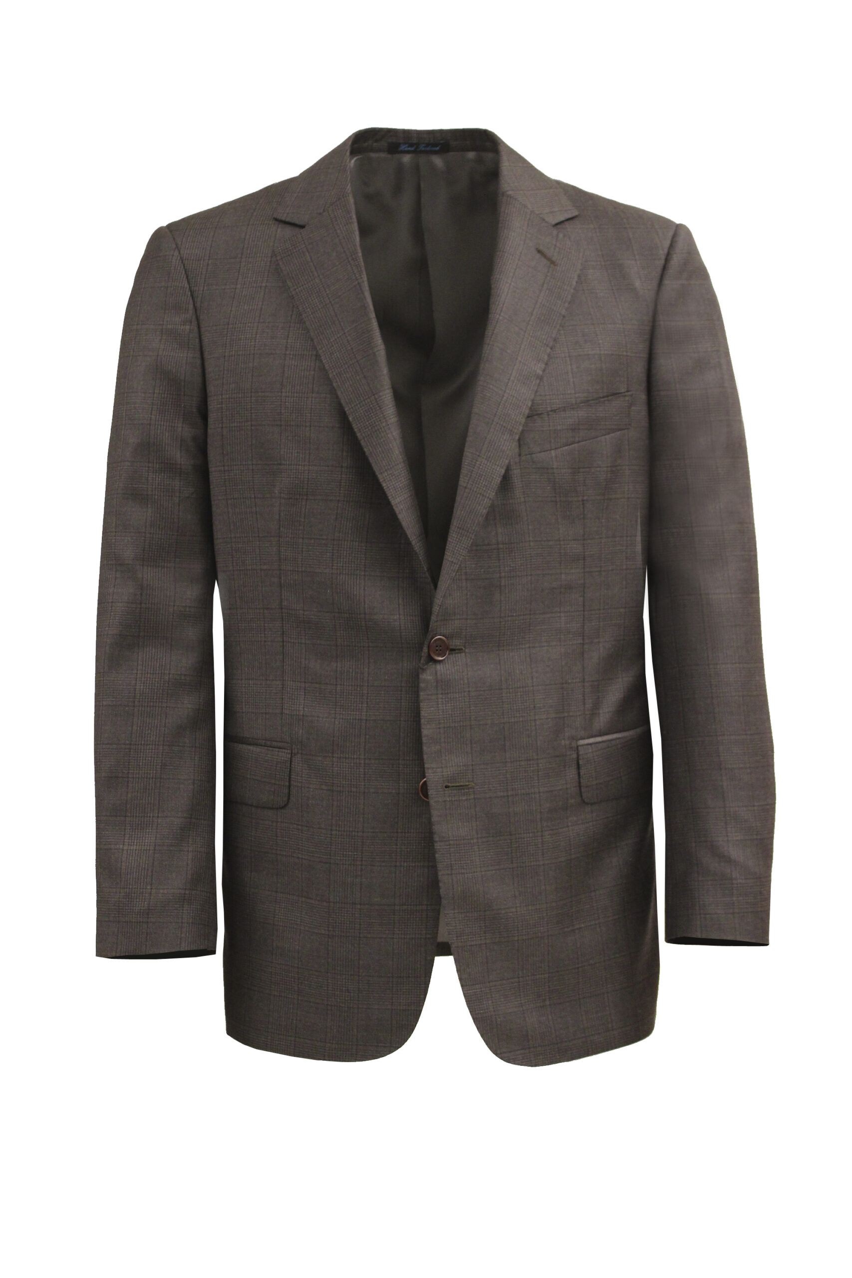 Brown Prince of Wales wool/cashmere jacket