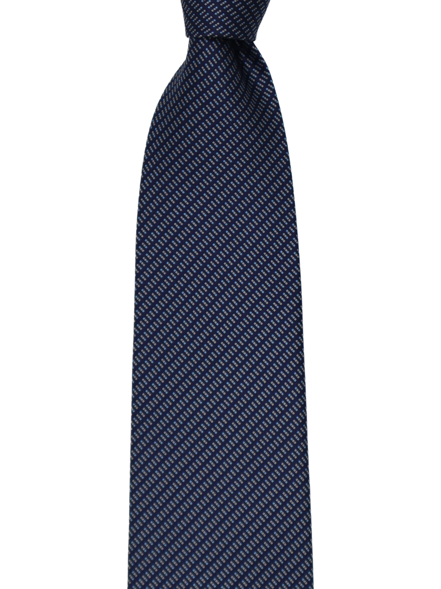 Μεταξωτή γραβάτα Italo Ferretti με μπλε μοτίβο